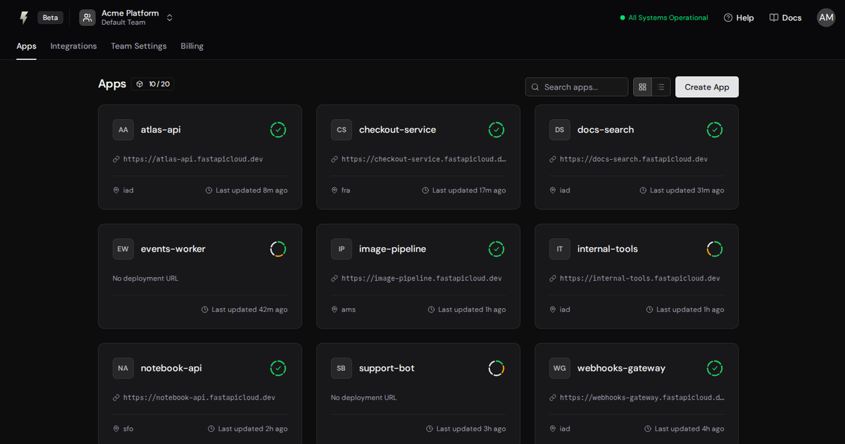 FastAPI Cloud in Public Beta